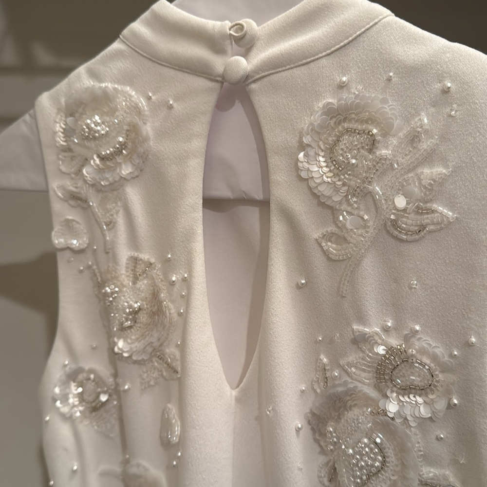 CLIO PEPPIATT Embellished stretch-crepe mini dress - Picture 6 of 6